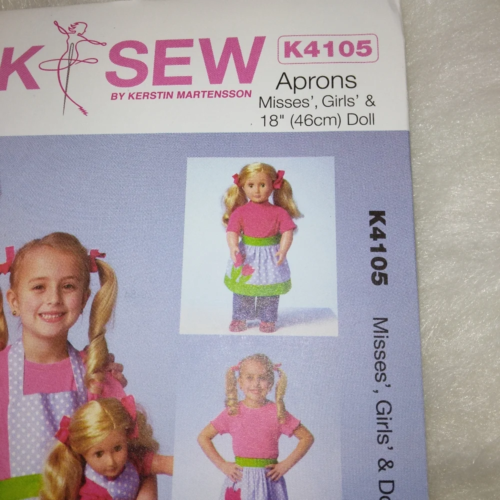 Kwik Sew K4105 Aprons for Misses, girls, 18